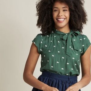 Modcloth Up Up and Amaze in Dinosaur top